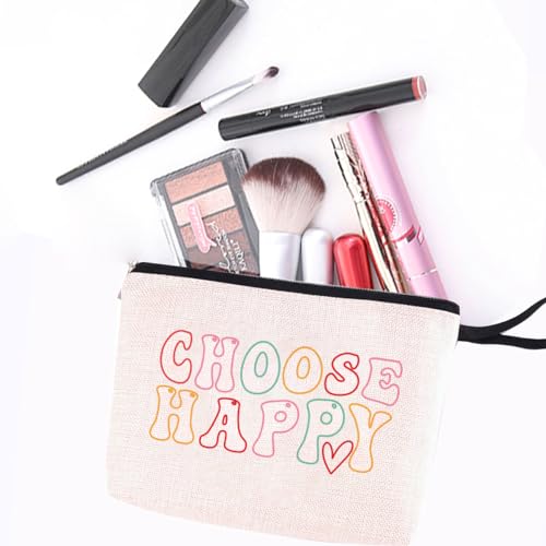 Inspirational Gifts Makeup Bag Motivational Cosmetic Bag for Women Sister Girls Classmates Encouragement Friendship Gifts Zipper Pouch Bag Appreciate Gifts Travel Toiletry Bag for Birthday Christmas