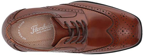 Florsheim Kids Boy's Regan Jr. Wingtip Oxford, Black, 10 Toddler