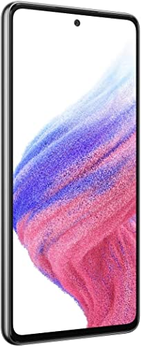 Samsung Galaxy A53 5G A Series Cell Phone, Factory Unlocked Android Smartphone, 128GB, 6.5” FHD Super AMOLED Screen, Long Battery Life, US Version, Black (Renewed)