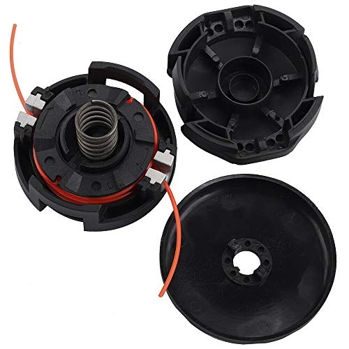 AMINORD 2 Packs Trimmer Head for Echo Speed Feed 400 SRM Series Straight Shaft Bump Feed Weed Eater (10mm x 1.25mm LH), Perfectly Fits SRM-225 SRM-230 SRM210 and More, Replace OEM Part #99944200907
