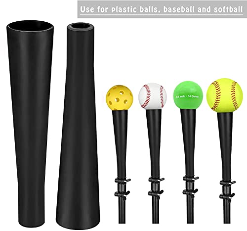 BaseGoal Batting Tee Topper Replacement Basic Ball Rest Rubber Cup (2 Pack)