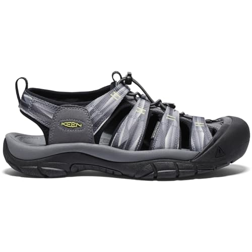 KEEN Men's Newport H2 Closed Toe Water Sandals, India Ink/Rust, 17