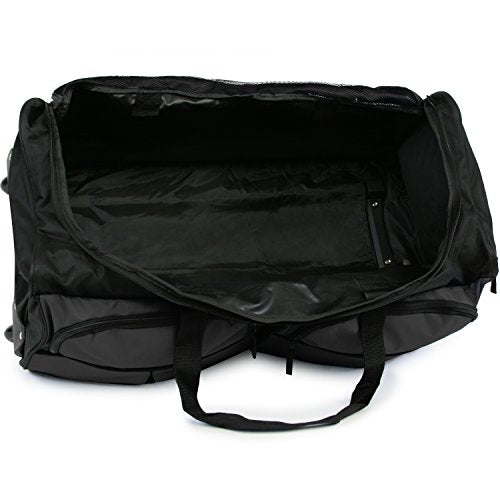 Pacific Coast Signature 30" Large Rolling Duffel Bag, Black, One Size