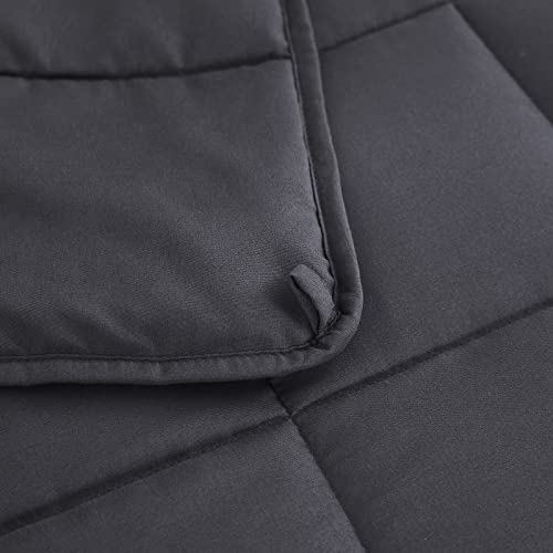 L'AGRATY Weighted Blanket - 80"x87" 20lbs Cooling Breathable Heavy Blanket Microfiber Material with Glass Beads Big Blanket for Adult All-Season Summer Fall Winter Soft Thick Comfort Blanket