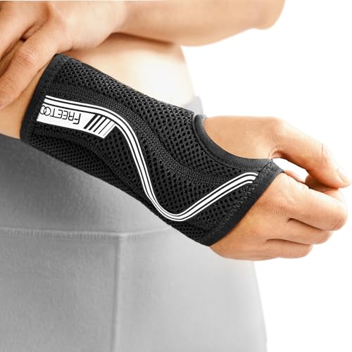 FREETOO Wrist Brace for Carpal Tunnel,[New Upgrade-Anatomically shaped] Adjustable Wrist Support Splint for Men and Women,Hand Brace for Pain Relief, Tendinitis,Arthritis,Left Hand,Small