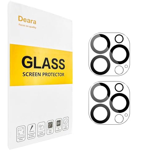 Deara Camera Lens Protector for iPhone 12 Pro [6.1 Inch] 2 Pack Case Friendly Tempered Glass [9H Hardness] - HD [Does not Affect Night Shots] 3D Full Coverage