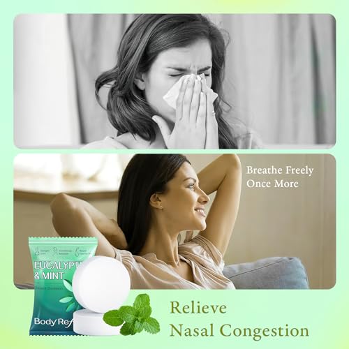 BodyRefresh Shower Steamers Aromatherapy -18 Packs Eucalyptus Mint Shower Bombs, Birthday Gifts for Women and Men, Stress Relief Self Care Gifts for Mom, Christmas Gifts, Stocking Stuffers for Women