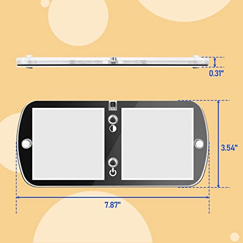 Ristow RV LED Interior Lights 12-18V 4 Pack Dimmable Ceiling Light 6W, Camper Lighting with 4 Colors for RV/Trailer/Camper/Boat, Warm White Light/Natural White/Cool White Light/Blue 4000-4500K, 700LM