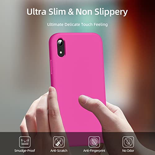 Dssairo [3 in 1 for iPhone x Case/iPhone Xs case, with 2 Pack Screen Protector, Liquid Silicone Slim Shockproof Protective Phone Case 5.8 inch [Microfiber Lining] (Alpine Green)…