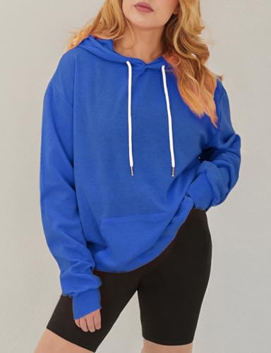GIVON Women's Essential Cotton Hoodie Lightweight French Terry Long Sleeve Pullover Sweatshirt / DCF440-LIGHTMINT-S