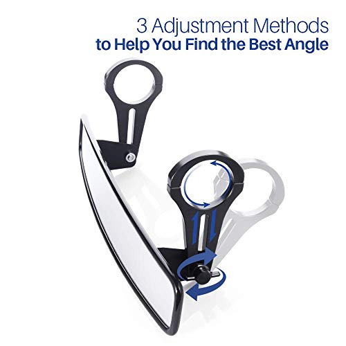 15" Wide Rear View Race Mirror Convex Mirror with 1.75" Clamp for UTV Compatible with Polaris RZR800 1000 XP900 1000 S