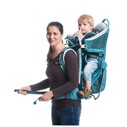 Deuter Kid Comfort Child Carrier Hiking Backpack I Active Standard Fit & Active SL Women's Fit - Currant