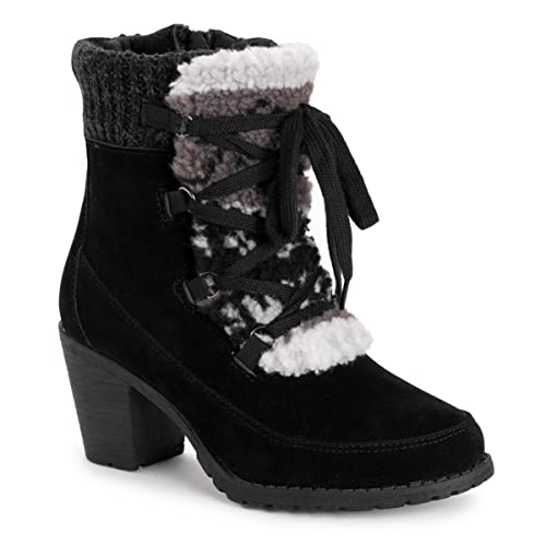 MUK LUKS Women's Lacy Lilah Boots, Black, 6