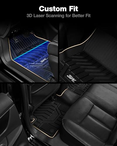 3W 2014-2020 Nissan Rogue Floor Mats Custom Fit for Nissan Rogue Accessories TPE All Weather Floor Liner, 1st and 2nd Row Car Mats (NOT for Nissan Rouge Sports and Select Models)