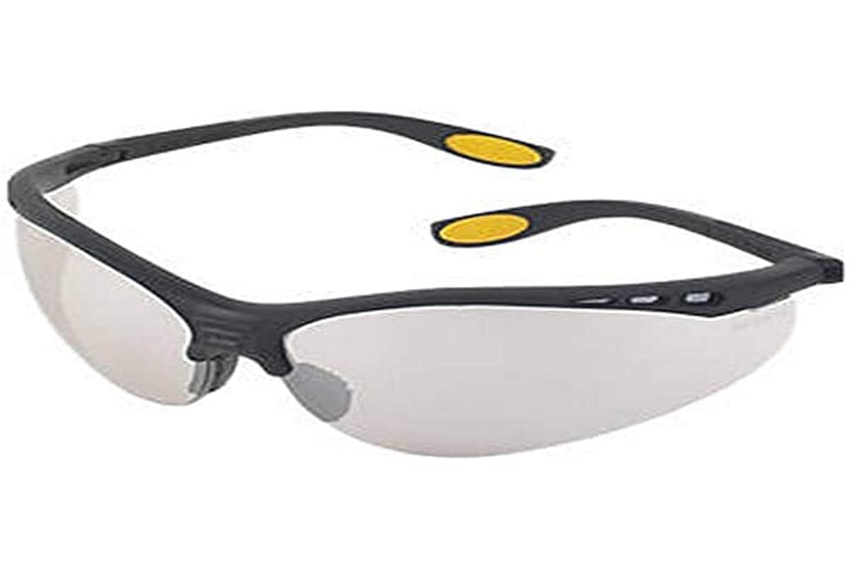 DEWALT DPG58-1C Reinforcer Clear Lens High Performance Protective Safety Glasses with Rubber Temples