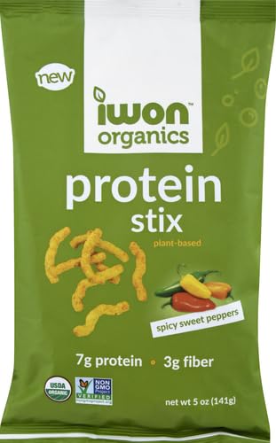 Iwon Organics Organic Spicy Sweet Pepper Protein Stix, 5 OZ