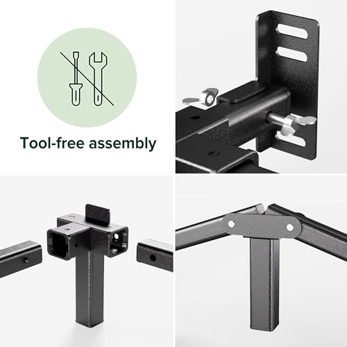 Zinus 7 Inch Compack® Metal Bed Frame, Support Bed Frame for Box Spring and Mattress Set, Black, Twin