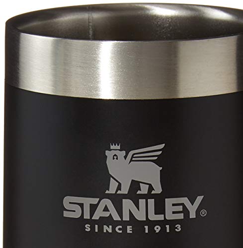 Stanley Adventure Big Grip Beer Stein, 24oz Stainless Steel Beer Mug, Double Wall Vacuum Insulation, Matte Black