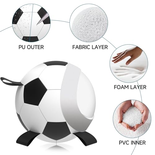 QDAN Herding Dog Balls Horse Ball - 18 inch Horse Toys Herding Ball for Dogs, Large Giant Ball Toys for Australian Shepherd Dog Toys, Black