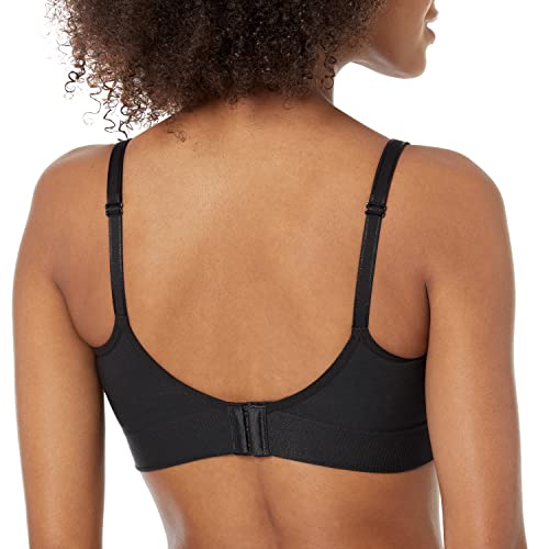 Warner's Women's Easy Does It Wireless Lift Convertible Comfort Bra RN0131A, Black, Small