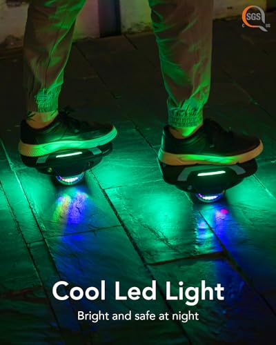Gyroshoes S300 Hovershoes Electric Hoverboard with LED Lights,UL2272 Certificated Self Balancing Scooters Hovershoes for Kids and Adults