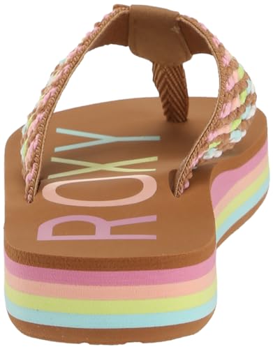 Roxy Girls Rg Chika Chunk Sandals Flip-Flop, Multi 1 241, 11 Little Kid