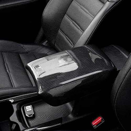 Naisec Accessories for Honda CRV CR-V 2017 2018 2019 2020 2021 2022 Interior Center Storage Box Armrest Box Protective Cover (Carbon Fiber)