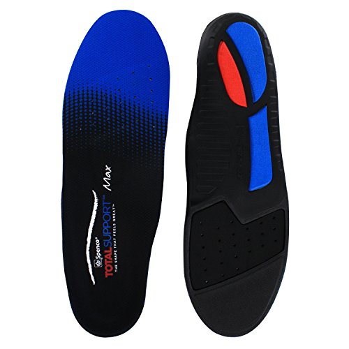 Spenco Total Support Max Shoe Insoles - Orthotic Metatarsal Arch Support Inserts - Absorbs Shock, Reduces Over-Pronation, Conforms to Foot Contours, Deep Heel Cupping Women's 5-6.5