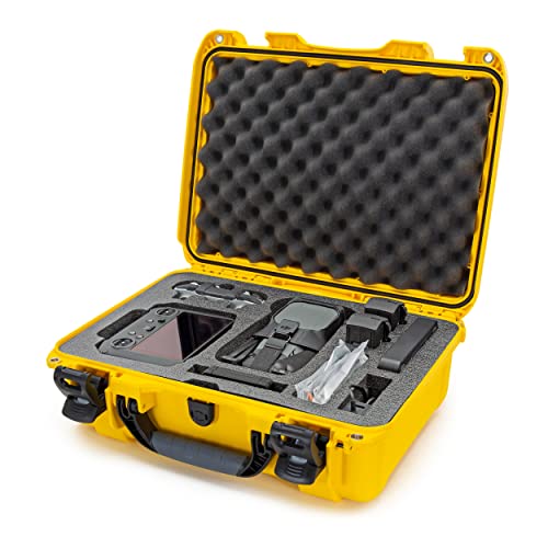 Nanuk 925 Waterproof Hard Case with Foam Insert for DJI Mavic 3 Fly More/Cine Premium Combo - Yellow, 925-MAV34