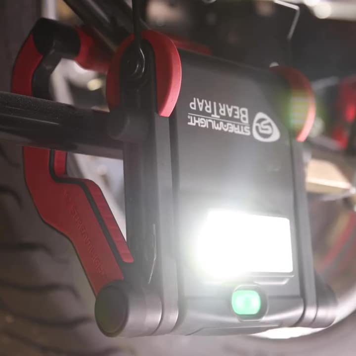 Streamlight BearTrap 61520 2000 Lumen Multi-Function Worklight with Magnetic Base and Hang Hook, 120V/100V AC, Red