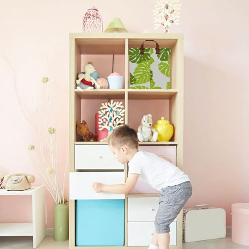 HKEC Rectangle Baksetball Storage Basket,Kid Toys Bin with Handles,Baby Basket,Room Decor,Gift Basket(Basketball)