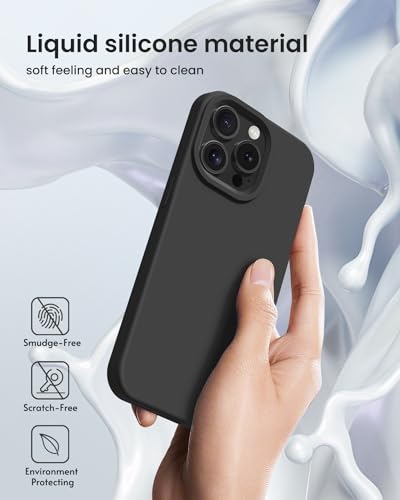 BUYDOT for iPhone 15 Case Liquid Silicone Slim Shockproof Protective Cover 6.1 Inch Anti-Scratch Drop Protection,Matcha Green