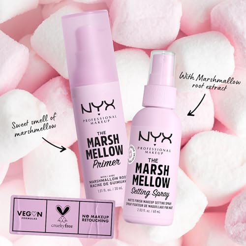 NYX PROFESSIONAL MAKEUP Marshmellow Smoothing Primer, Vegan Face Primer, 10-In-1 Skin Benefits