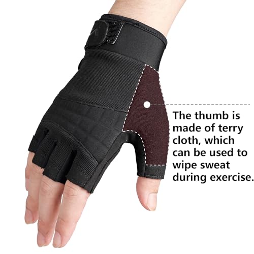 VXW Workout Gloves for Men and Women, Exercise Gloves for Weight Lifting, Cycling, Gym, Training, Fitness Breathable and Snug Fit(Small)