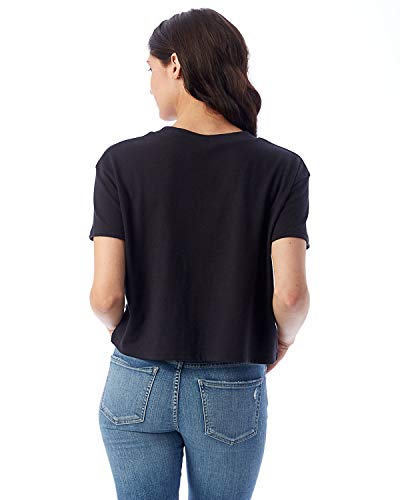 Alternative womens Eco Go-to Headliner Cropped Tee T Shirt, Black, X-Small US