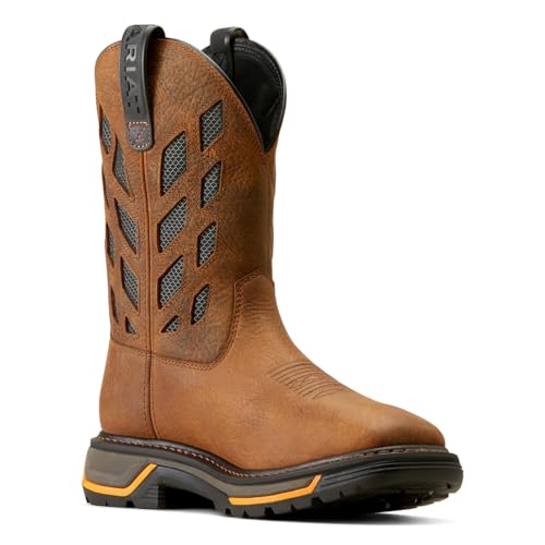 Ariat Men's Big Rig Tread VentTEK Work Boot, Graphite/Earth, 10 Wide