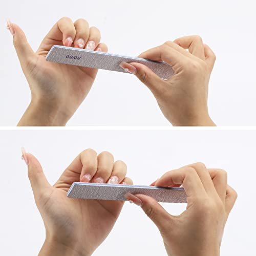 25 Count Nail Files for Natural Nails 320 Grit Fine Grit Nail Buffers for Buffing and Smoothing Nails