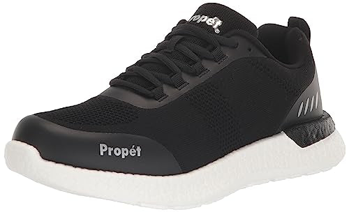 Propét Men's B10 Usher Sneakers, Black, 9.5 X-Wide US