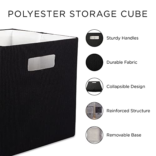 DII Poly-Cube Storage Collection Hard Sided, Collapsible Solid, Large, Teal