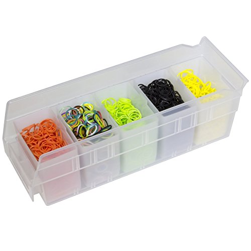 Akro-Mils 30101 Plastic Bin Cup Storage for Sorting Small Parts In Shelf Bins, (2-Inch x 3-1/4-Inch x 3-Inch), White, Case of 48