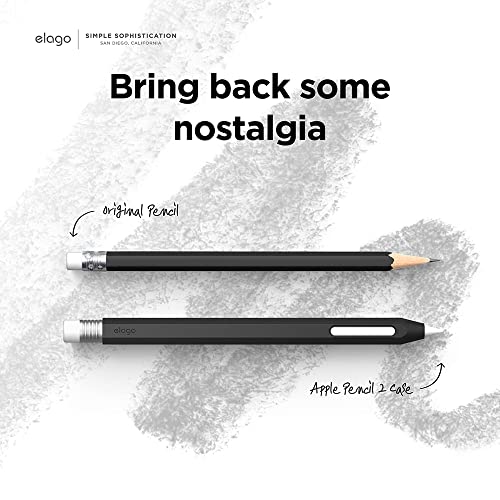 elago Classic Pencil Case Compatible with Apple Pencil 2nd Generation, Classic Design, Compatible with Magnetic Charging and Dual Tap (Read Installation Instructions Required)