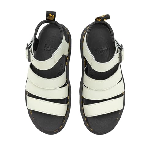 Dr. Martens Womens Blaire Fisherman Sandal, Peach Beige Pisa Leather, 9 US