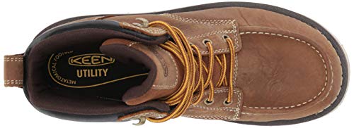 KEEN Utility Men's Cincinnati 6" Waterproof Soft Toe Wedge Work Boots, Belgian/Sandshell, 10