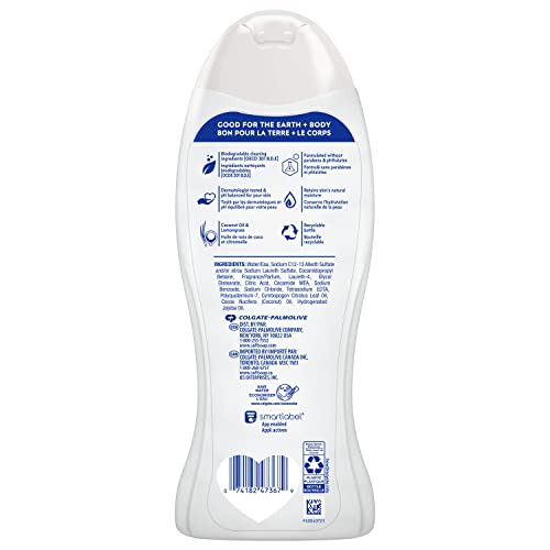 Softsoap Body Wash, Coconut Butter Scrub , Exfoliating Body Wash, 20 Ounce, 4 Pack