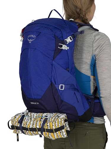 Osprey Sirrus 24L Women's Hiking Backpack, Elderberry Purple/Chiru Tan