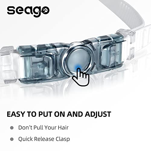 Seago Shortsighted Swimming Goggles Nearsighted Swim Goggles Anti Fog UV Protection Fit for Adult Men Women Youth Junior, No Leaking Clear Vision Pool Swim Glasses Tinted Flat Lens with 3 Nose Pieces