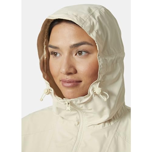 Helly-Hansen Women's Essence Mid Rain Coat, 034 Cream