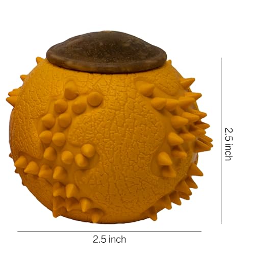 Starmark RubberTuff Treat Ball (Small), Orange