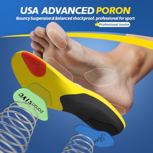 Women Heavy Duty Arch Supports Inserts Women Orthotics Flat Feet Inserts Relieve Heel Arch Pain Boot Work Shoe Insoles,XS