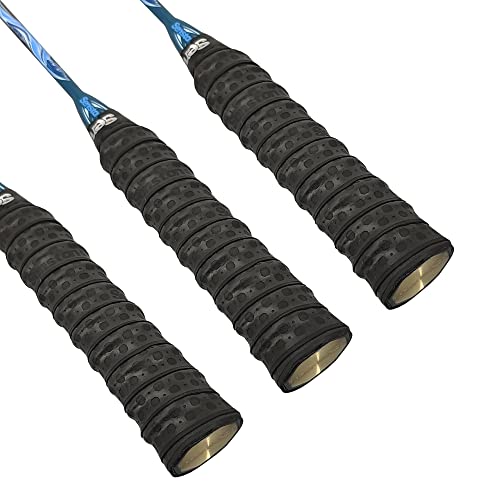 Senston Tennis Overgrip Anti-Slip Badminton/Pickleball Racquet Racket Grip Tape 3 Pack, Black